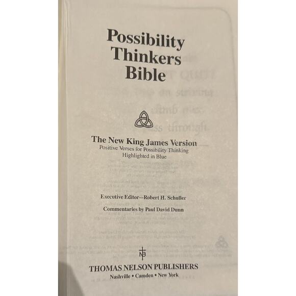 Possibility Thinkers Bible New King James Version Red Hardcover 1984 Religion - Picture 7 of 10
